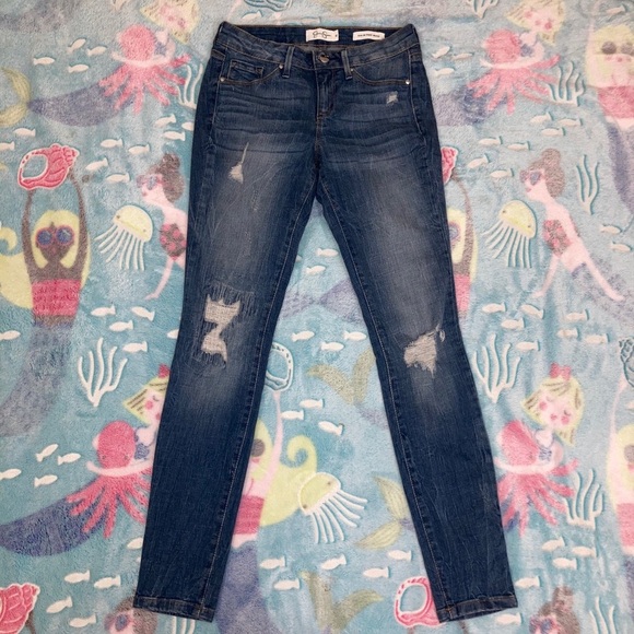 Jessica Simpson Denim - Jessica Simpson Kiss Me Distressed Skinny Jean​